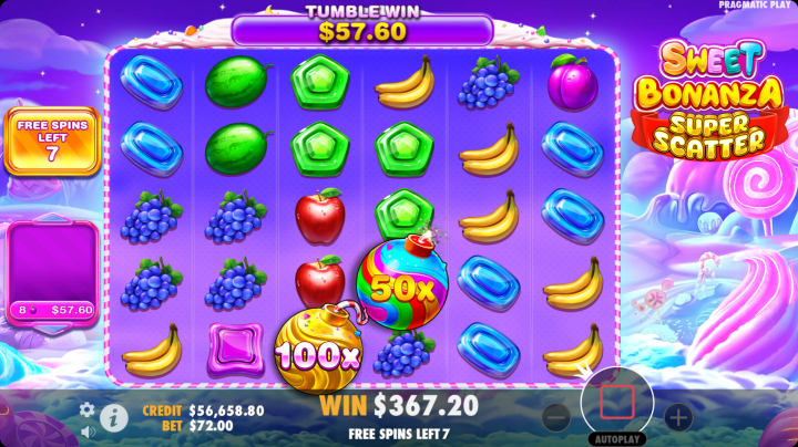 Sweet Bonanza Super Scatter 14