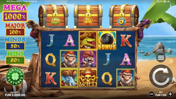 Wild Buccaneers Triple Treasure 1