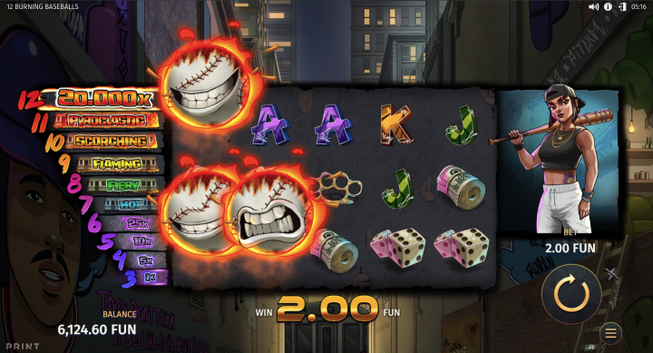 12 Burning Baseballs 2