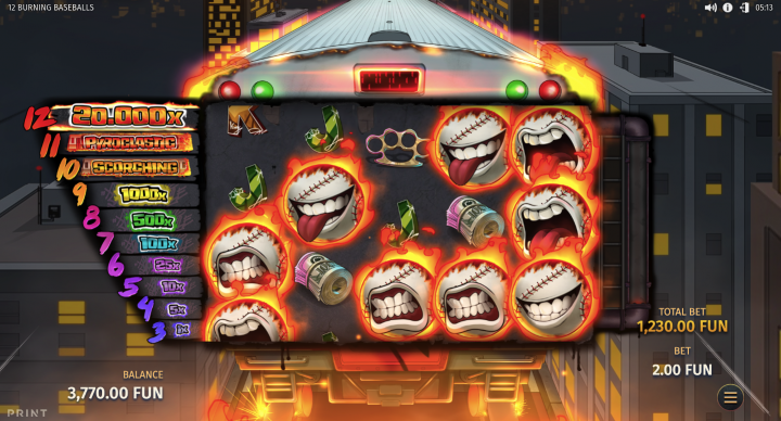 12 Burning Baseballs 8