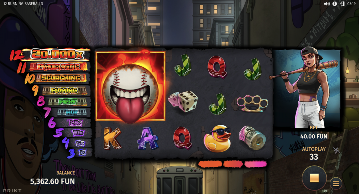 12 Burning Baseballs 4