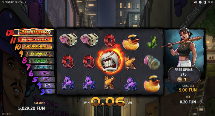 12 Burning Baseballs 6