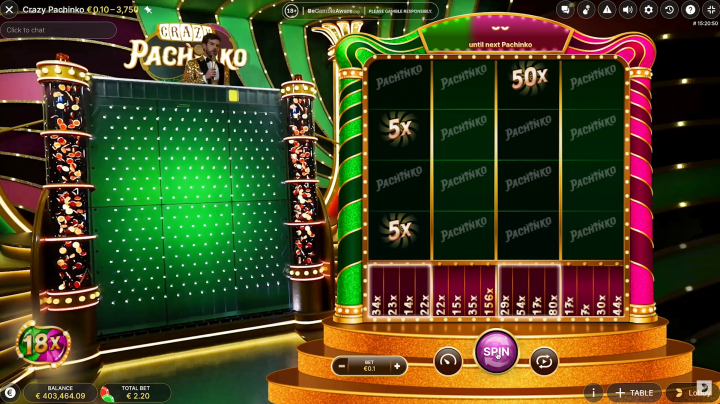 Crazy Pachinko, Best Live Casino Games