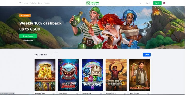 Dozenspins Casino 1