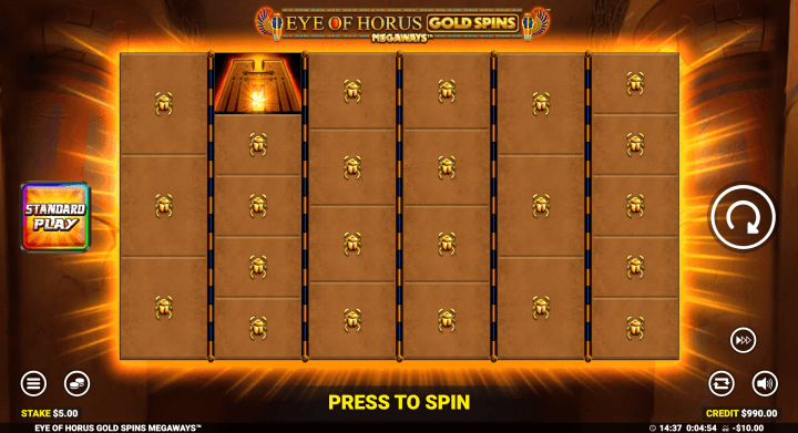 Eye of Horus Gold Spins Megaways 16
