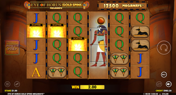 Eye of Horus Gold Spins Megaways 14