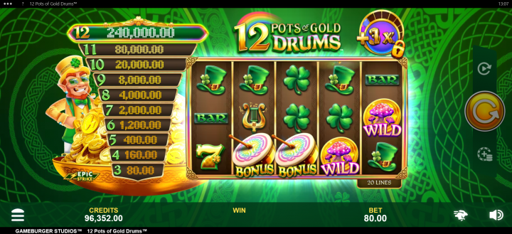 12 Pots of Gold Drums 14