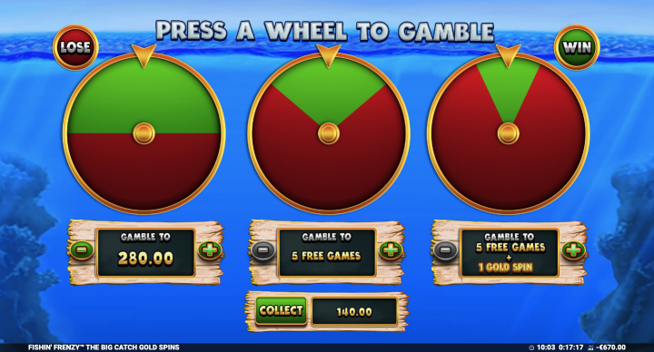 Fishin’ Frenzy The Big Catch Gold Spins 14