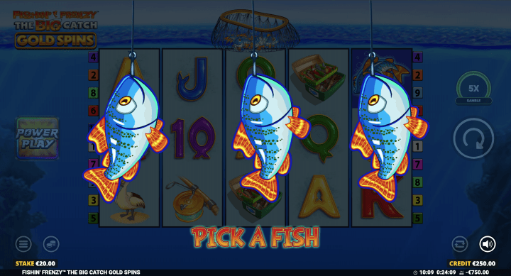 Fishin’ Frenzy The Big Catch Gold Spins 13