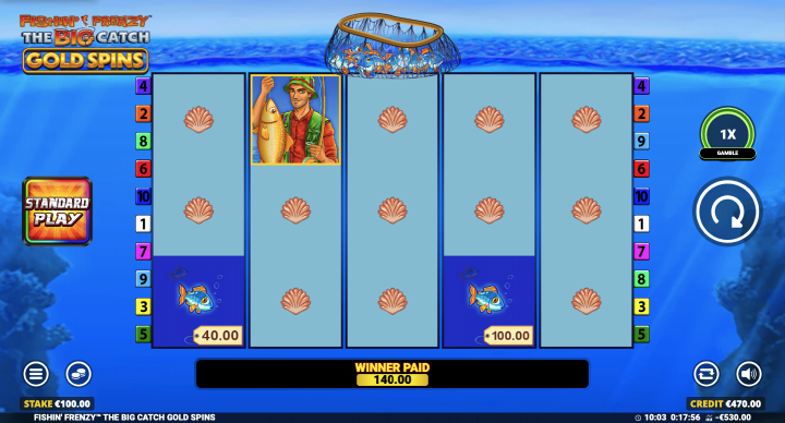 Fishin’ Frenzy The Big Catch Gold Spins 17
