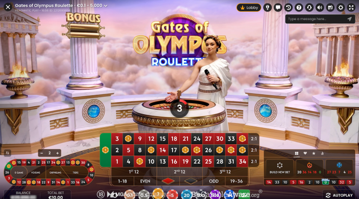 Gates of Olympus Roulette 1
