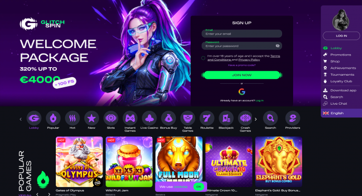 GlitchSpin Casino 1