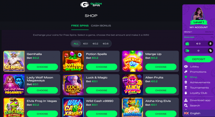 GlitchSpin Casino 8