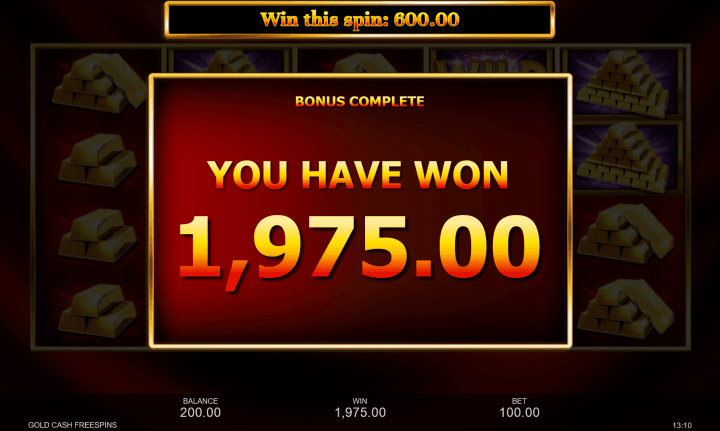 Gold Cash Free Spins 13