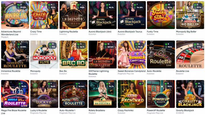 Ivibet Casino Élő Játékok