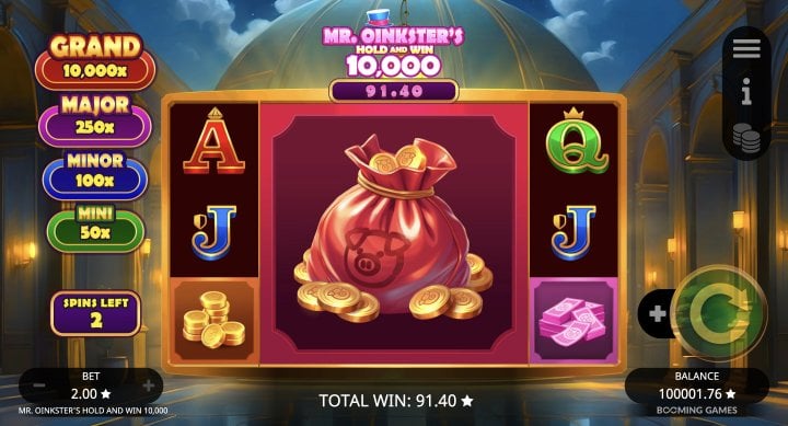 Mr. Oinkster’s Hold & Win 10,000 12