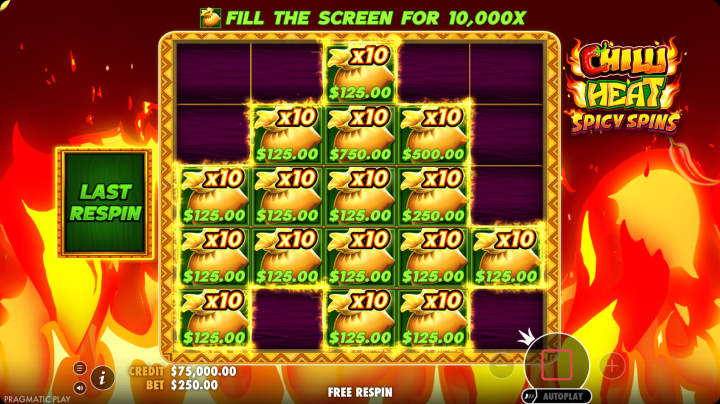 Chilli Heat Spicy Spins 16