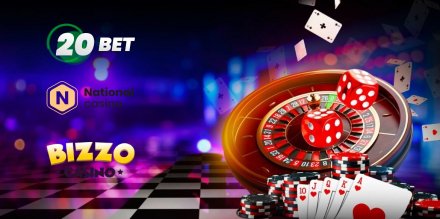 Lucrative Casino Bonus Offers - 20Bet, National Casino, and Bizzo Casino!