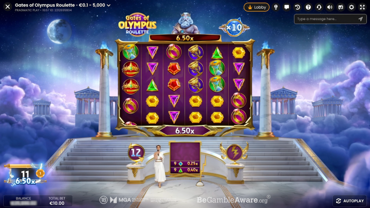 Gates of Olympus Roulette 3
