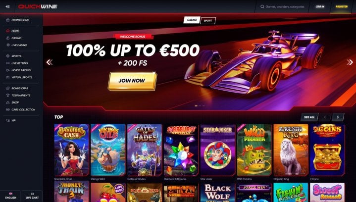 Quickwin Casino Angebots-Check 2024 CashtoCode akzeptiert