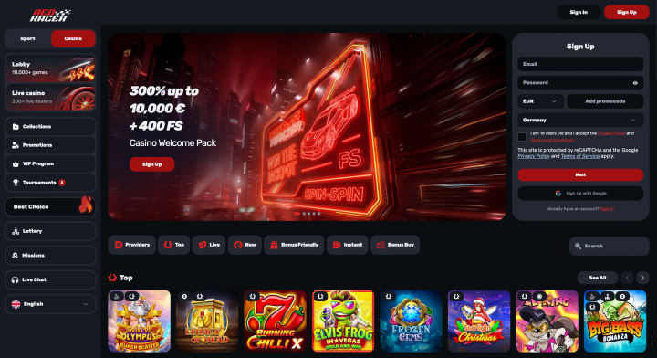 Red Racer Casino 1