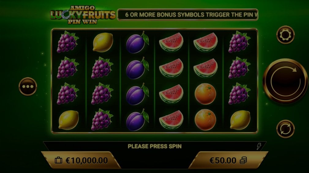 Amigo Lucky Fruits: Pin Win demo