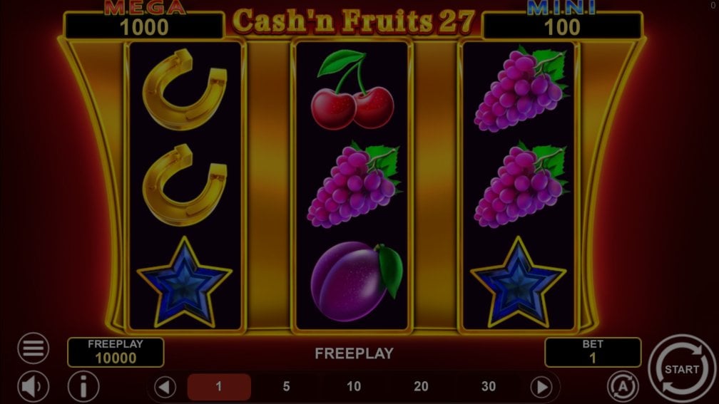 Cash’n Fruits 27 Hold and Win demo