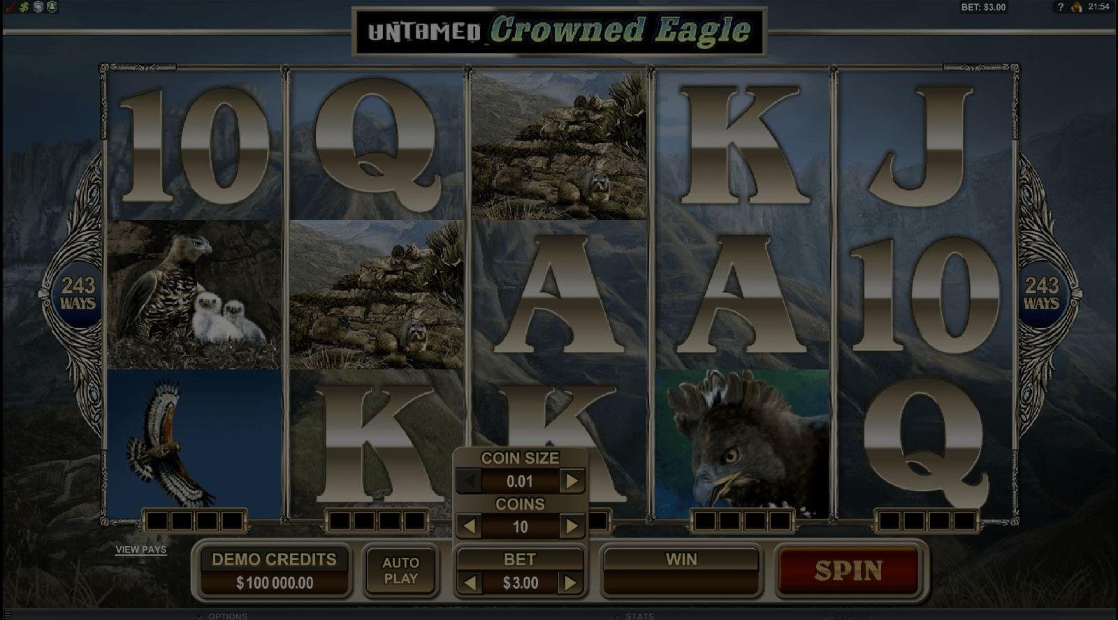 Untamed Crowned Eagle demo