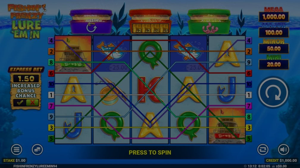 Fishin' Frenzy Lure 'Em In demo