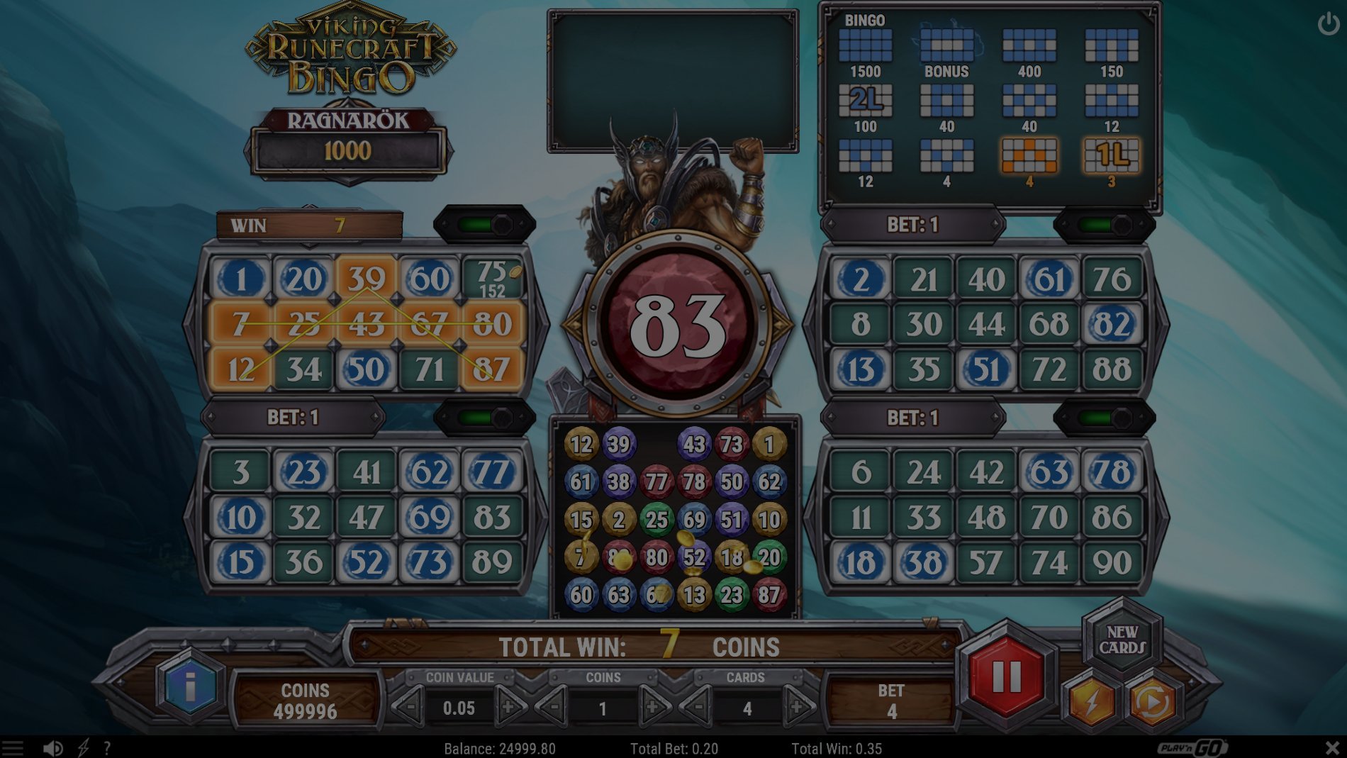 Viking Runecraft Bingo demo