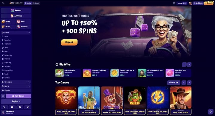 SpinGranny Casino 1