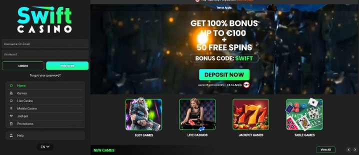 VIP Club Swift Casino UK