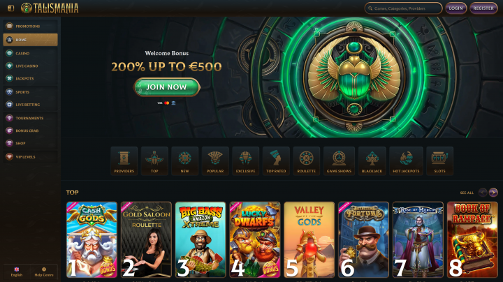 Talismania Casino 1