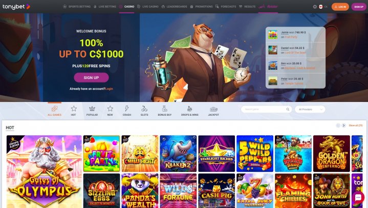 TonyBet Casino 1