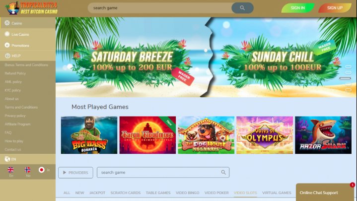 TropicalBit24 Casino 3