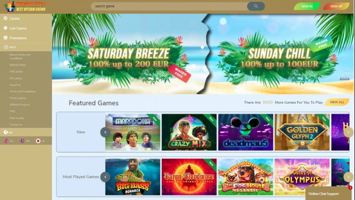 TropicalBit24 Casino 1