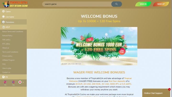 TropicalBit24 Casino 2