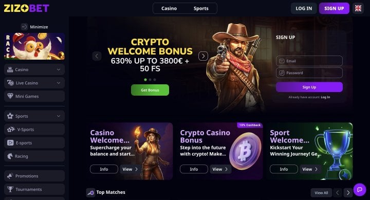 ZizoBet Casino 1